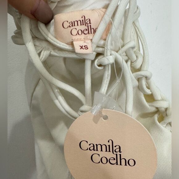 Camila Coelho White Cropped Jumpsuit - Picture 9 of 11